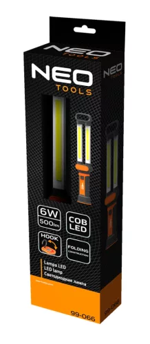 Akkus műhely-vizsgálólámpa, tölthető, 500lum SMD LED