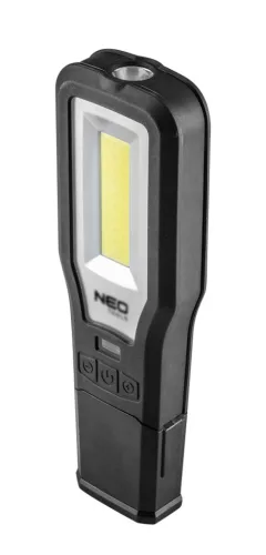 Akkus műhely-vizsgálólámpa, tölthető, 550lum COB LED, 10W