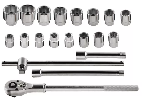 Dugókulcskészlet 3/4", 21db 
